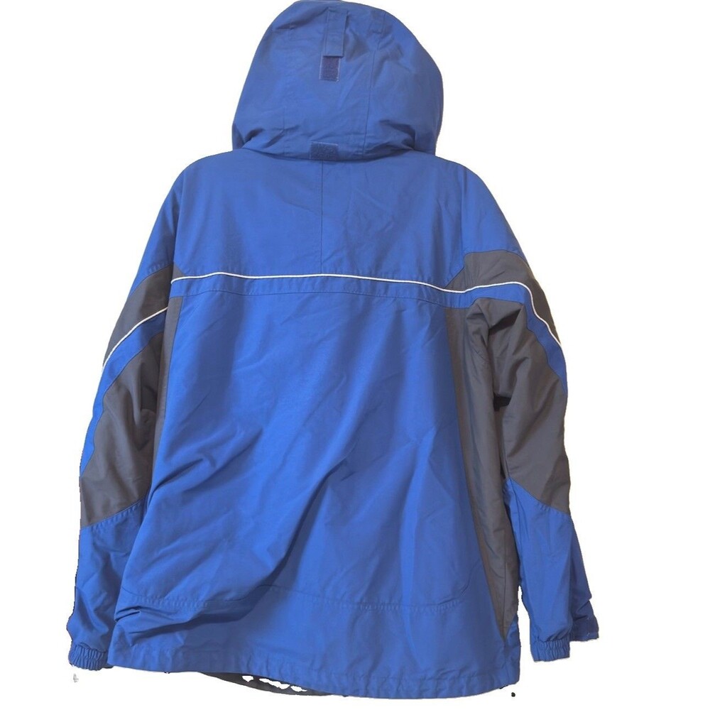 Columbia Jacket Mens L Blue Black Interchangeable Core Waterproof Breathable - Picture 4 of 5